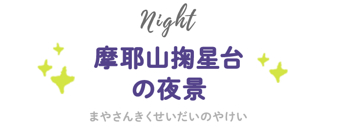 摩耶山掬星台の夜景